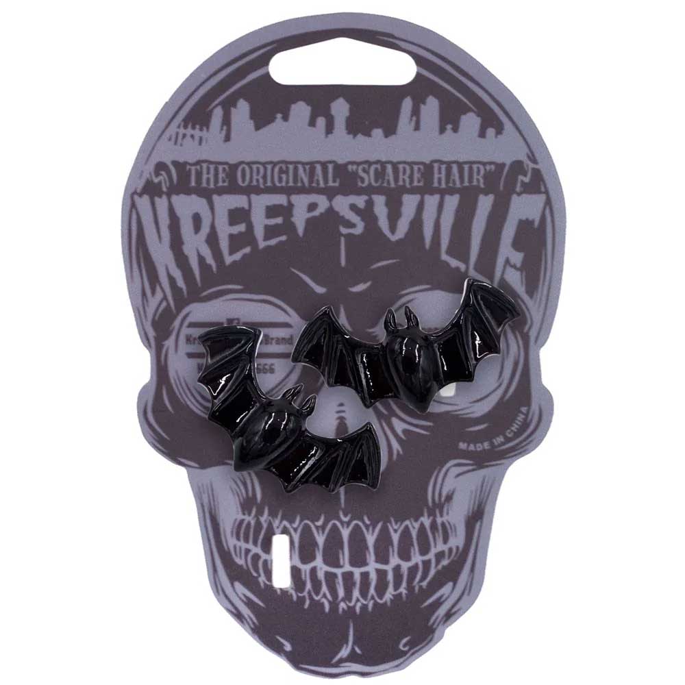 Kreepsville - Lil Bats Hair slide - Black